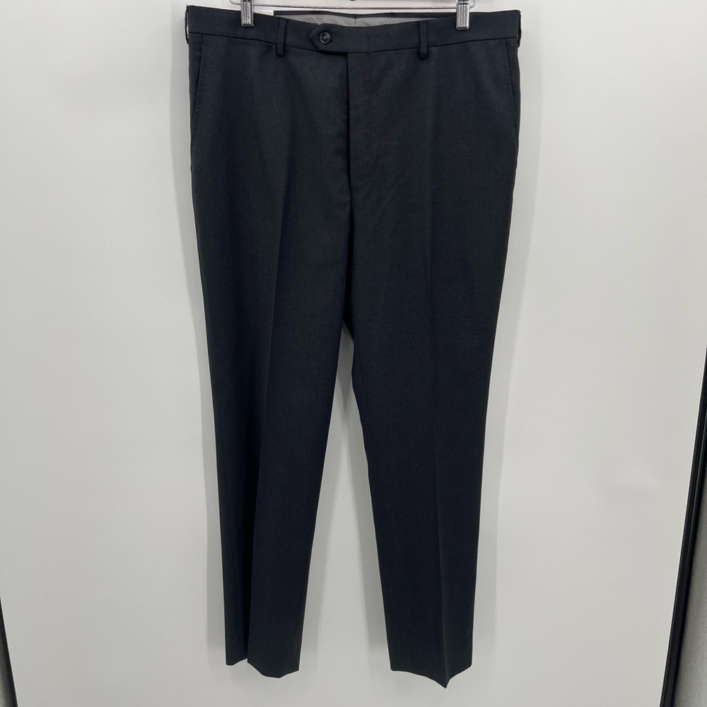 Hart Shaffner Marx 42/36 Grey Wool Trouser Slacks